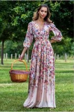 Goddiva Long Maxi Floral Prom