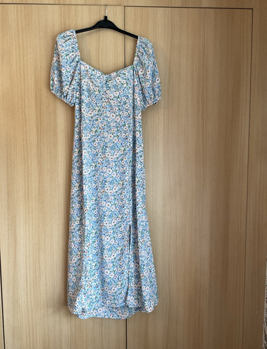 Quiz blue floral sweetheart - blue,