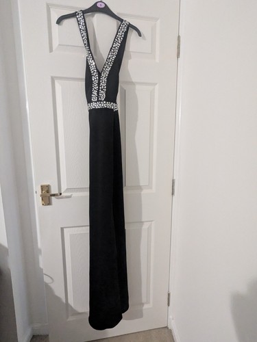 Quiz long black evening dress - black,