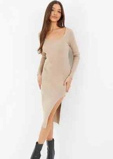 Stone Knit Long Sleeve Midi