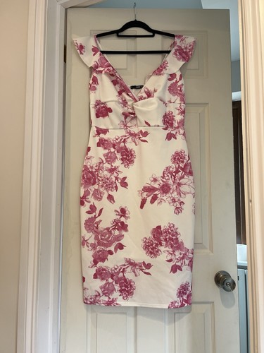 Quiz scuba dress pink - dress,