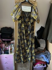 Sun Flowers Dress Long Size 14