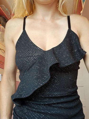 Lovely black sparkly mini - lovely,