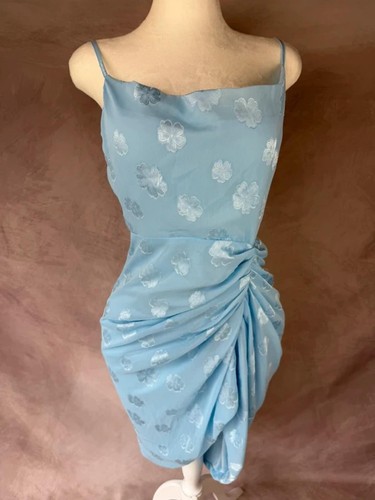 Quiz blue floral embroidered - quiz,
