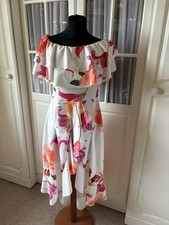 Quiz Peach Floral Bardot Style