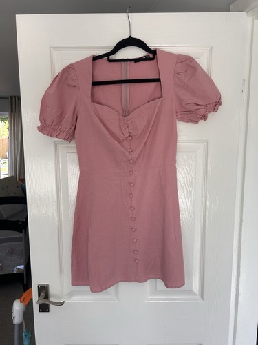 Quiz pink ruched sweetheart - pink,