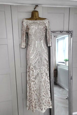 Quiz Gold Sequin Ballgown