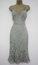 QUIZ SAGE GREEN CROCHET LACE