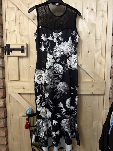 Black floral sleeveless - black,