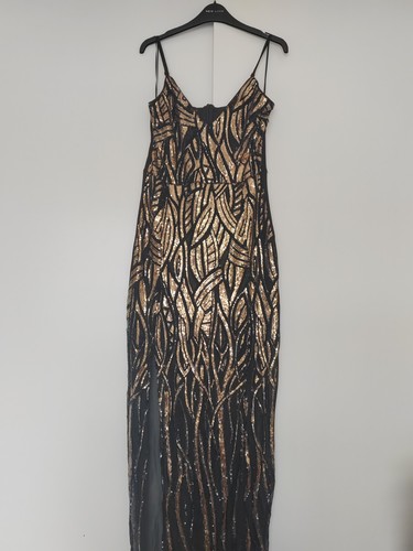 Elegant black gold sequin - &,